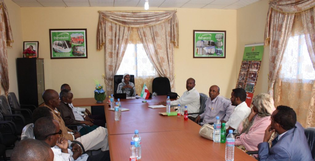Dr Sada Mire holds a meeting for the Heads of Secondary Schools in Somaliland to discuss the inclusion of a cultural heritage and archaeology chapters in the Secondary school curriculum, 2011