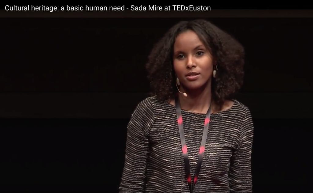 Sada Mire speaking at TEDxEuston